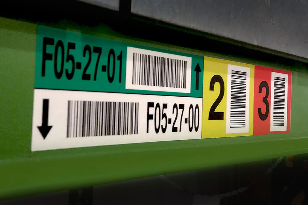 Oznakowanie regałów