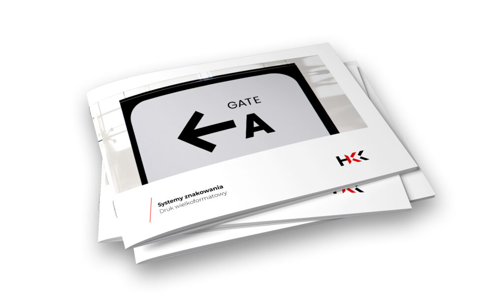 Okładka folderu HKK Group - System znakowania i Druk Wielkoformatowy