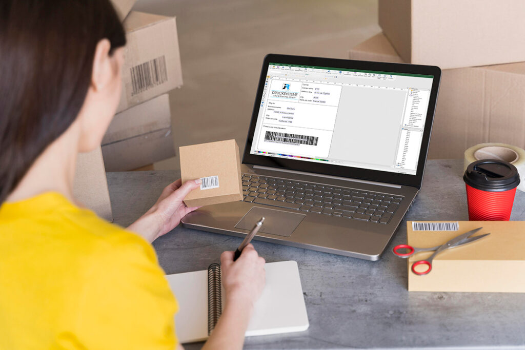 Zdjęcie laptopa z systemem Teklynx codesfot