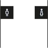 Ikona tablic ściennych bocznych – oznakowanie kierunkowe naścienne