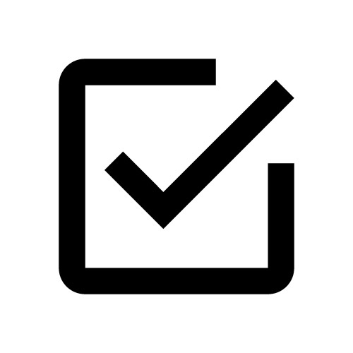 OK ikona check zatwierdzono