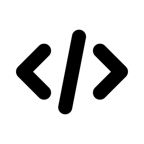 ikona łamane na kodowanie