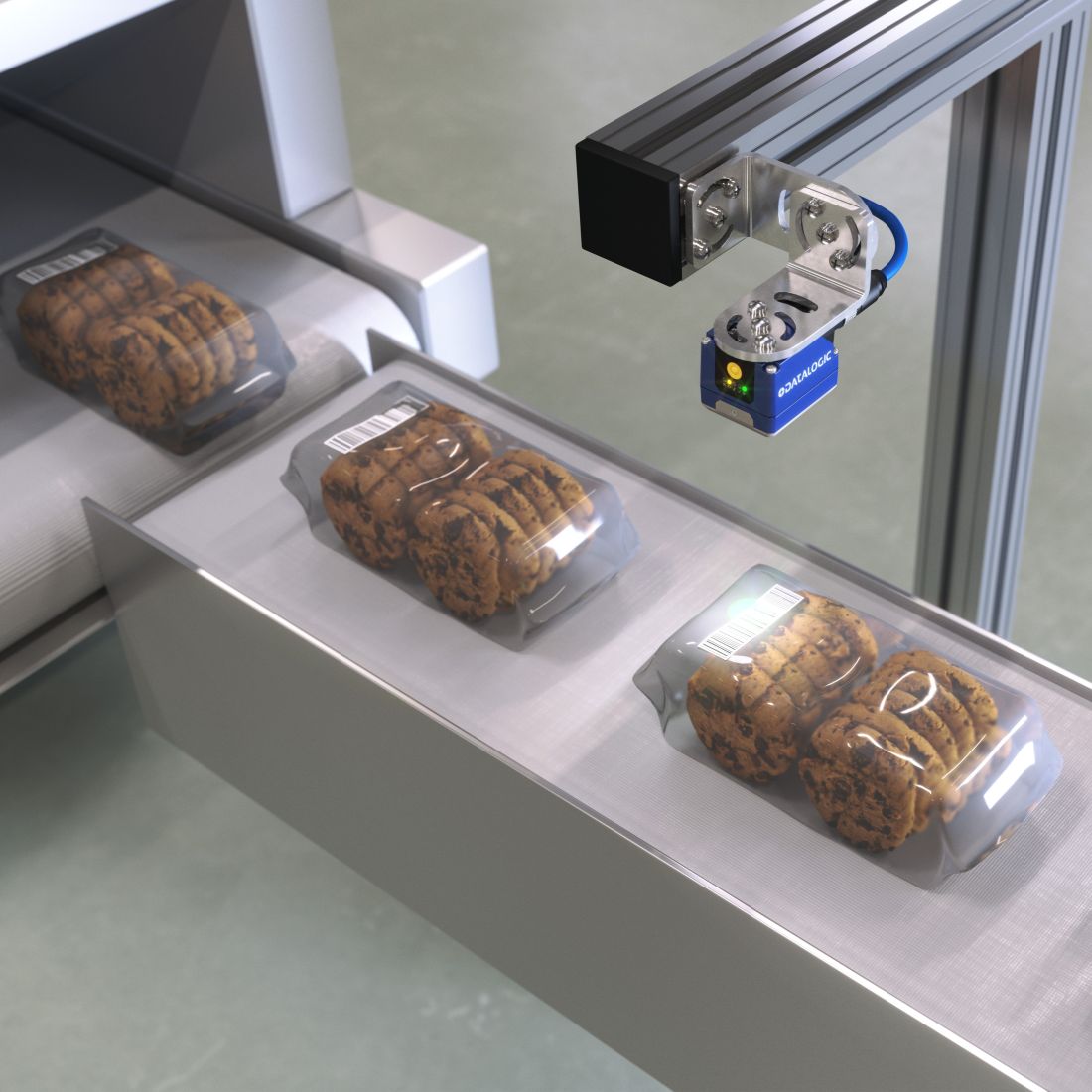 Datalogic Matrix 220 - scanning gateway on confectionery production line - square frame