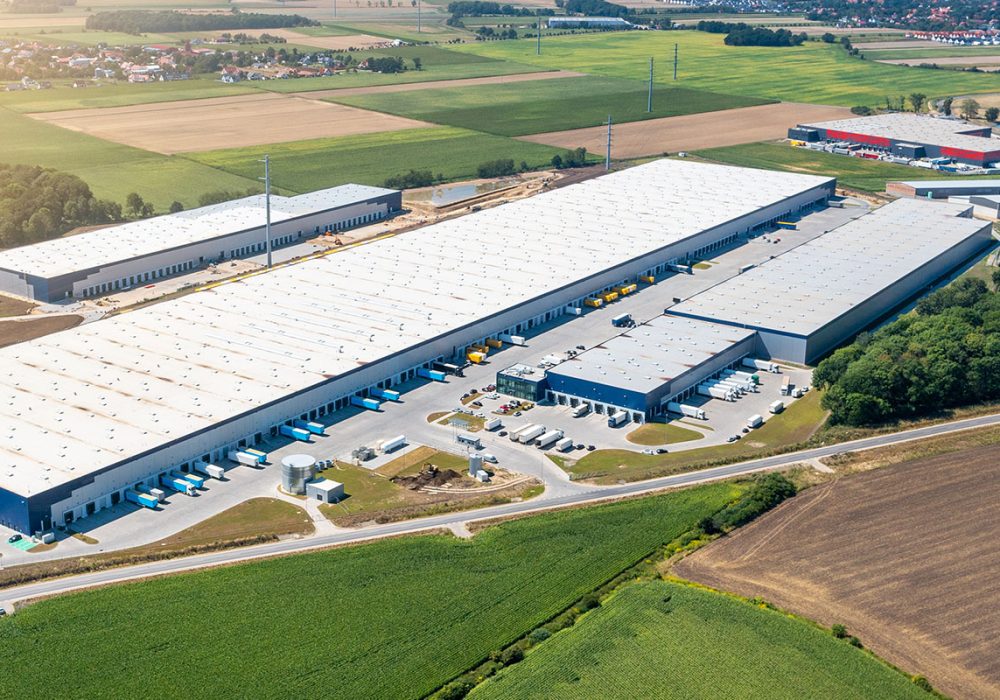 Centrum logistyczne z lotu ptaka