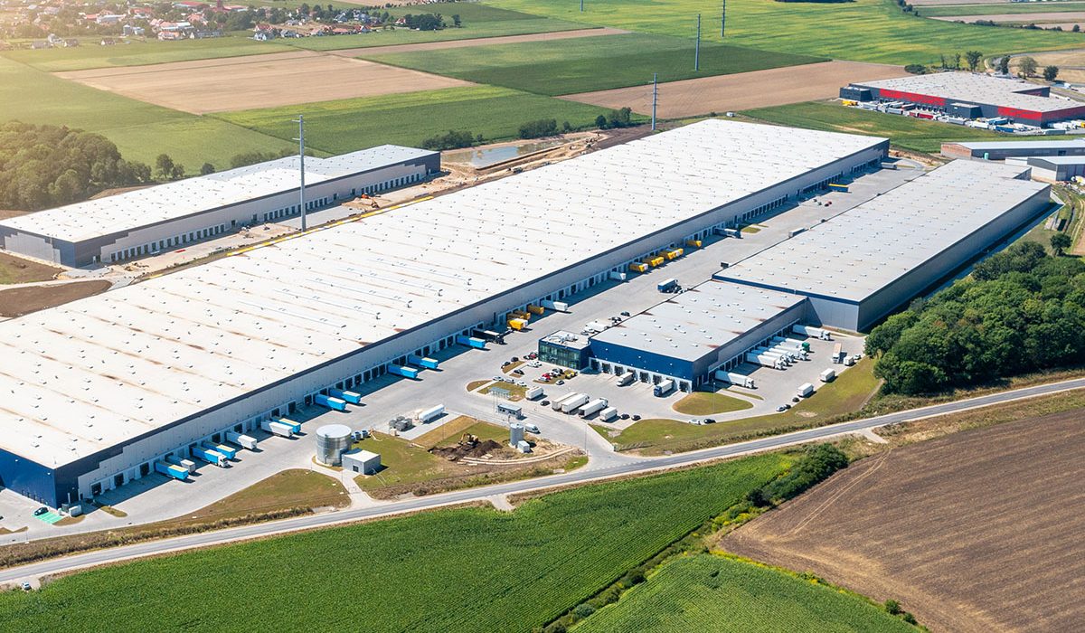 Centrum logistyczne z lotu ptaka