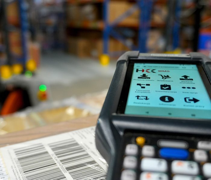 Zdjęcie terminalu z systemem WMS