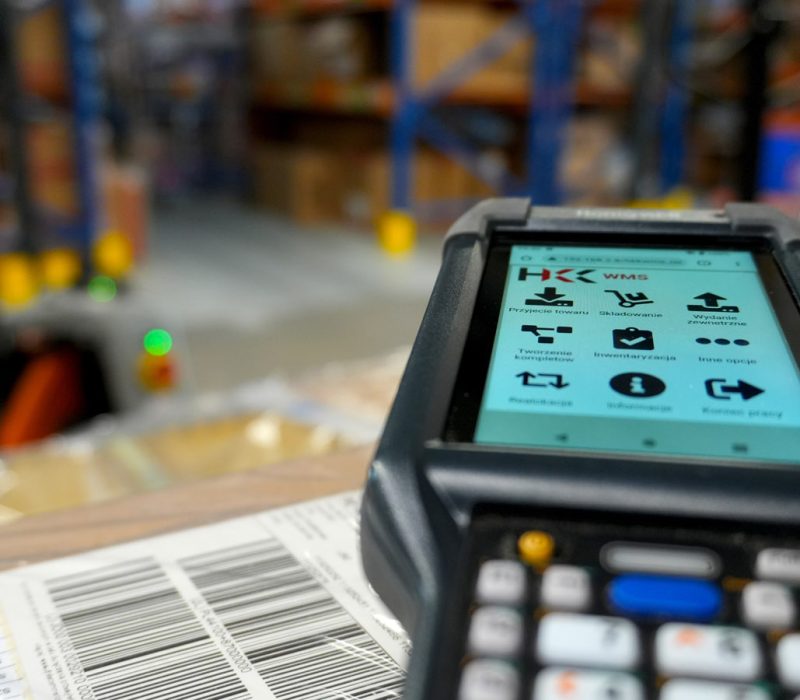 Photo of terminal with WMS system