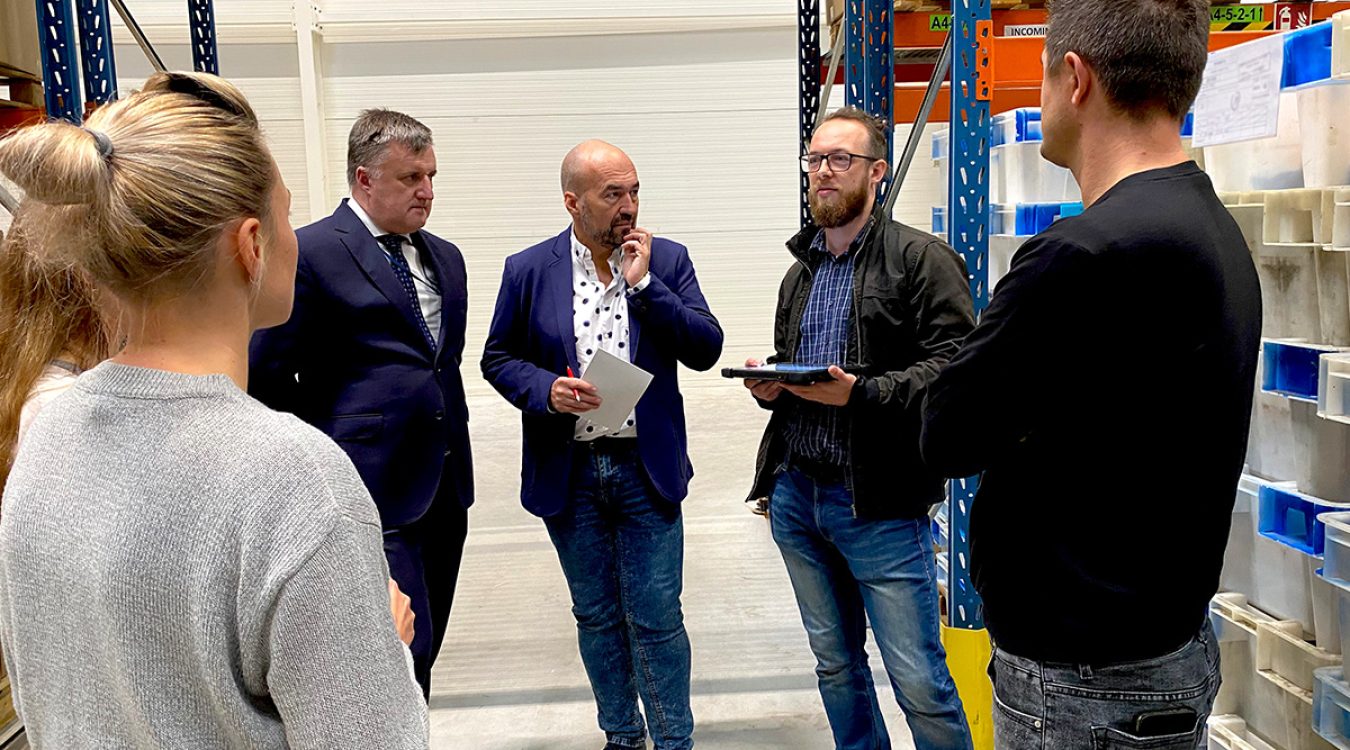 Zdjęcie z wizyty HKK Group u klienta korzystającego z systemu WMS