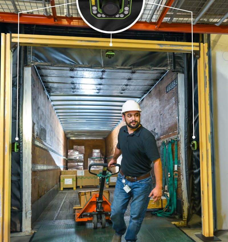 Zebra FS80 na bramce skanującej przy dokach magazynowych – aplikacja dock door