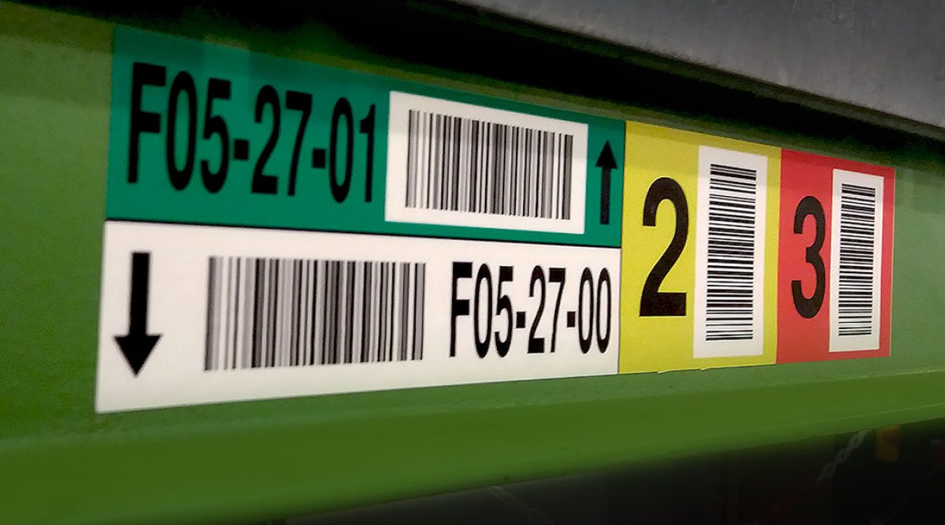 oznakowanie-polek-kody Oznakowanie regałów